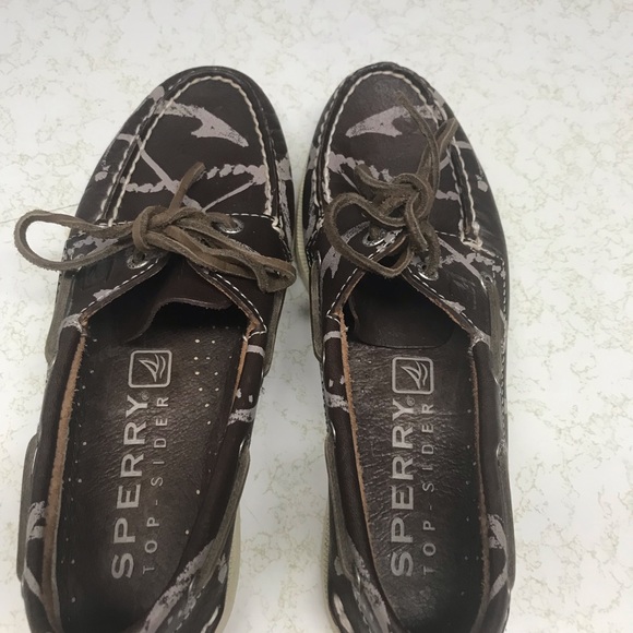 Sperry Top-Sider Shoes. Brown with Pink Nautical Accents. Men’s 7M. - Picture 3 of 6